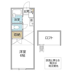 フローレンス南青山 ワンルームの間取図画像