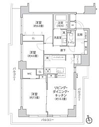間取図画像 3LDK