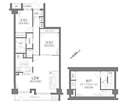 間取図画像 2SLDK