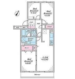 間取図画像 3LDK