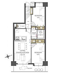 間取図画像 2LDK