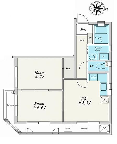 三方向角部屋です♪