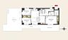 間取り：3LDK、専有面積56.67m2、ルーフバルコニー付（31.97ｍ2）西向け、北西角部屋