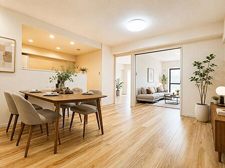 内装&設備とも新規リフォーム済のため快適に新生活をすぐスタートできます。※家具はAIによるイメージ画像です。