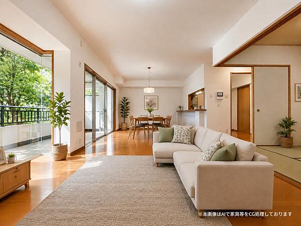 内装＆設備とも新規リフォーム済のため快適に新生活をスタートできます。※本画像はAIで家具等をCG処理しております