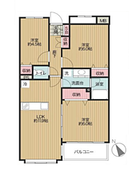 間取図画像 3LDK