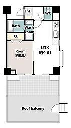 コスモ赤羽 1LDKの間取図画像