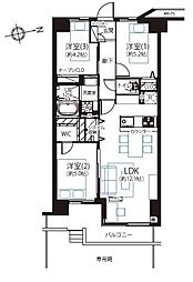 ハイラーク新赤羽 3LDKの間取図画像