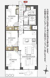 志村サンハイツ 3LDKの間取図画像