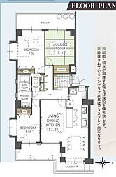 コートハウス城北中央公園 3LDKの間取図画像
