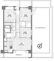 アルファスクエアさいたま新都心D.C 3LDKの間取図画像