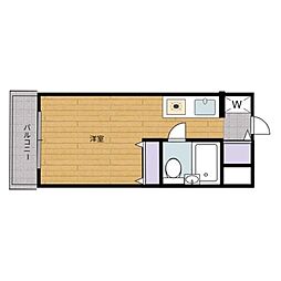 メゾン・ド・カナル 1Kの間取図画像