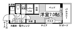 ユニエミール香川大学前 1Kの間取図画像