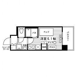 エル・セレーノ高松中央 ワンルームの間取図画像