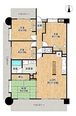 間取り グレースピア長嶺I 8階/-