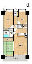 コアマンション健軍町 3LDKの間取図画像