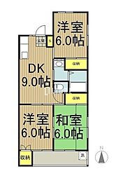 間取図画像 3LDK
