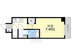 ARCA正雀 2階1Kの間取り