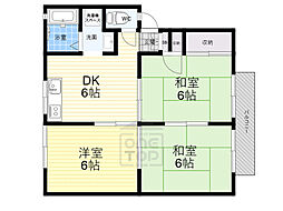 セジュール・小柳 3DKの間取図画像