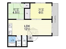 AiR.ハイツ 2LDKの間取図画像