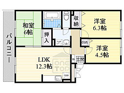 サンビューラ津之江A棟 2階/-