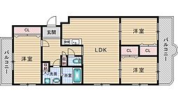 メゾンファミール 3LDKの間取図画像
