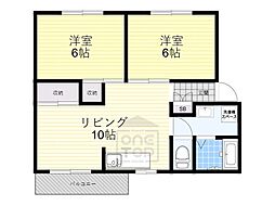 セントラーザ 2LDKの間取図画像