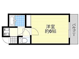 マンションコメット 1Kの間取図画像