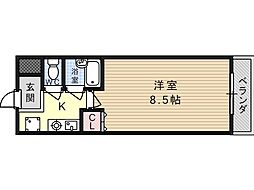 メゾンアイーシャ 1Kの間取図画像