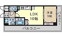 サンプラザ茨木 1LDKの間取図画像