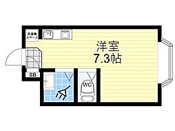 プラットホーム総持寺駅前 ワンルームの間取図画像