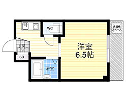 レガーロハイム伍番館 1Kの間取図画像