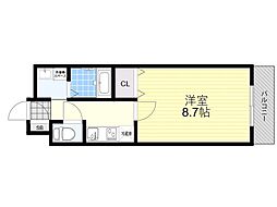 アンプルールクラージュ森脇 1階/-