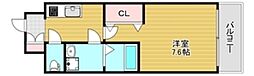 ExcellentKishibe 1Kの間取図画像