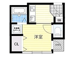アーバンプラザ ワンルームの間取図画像