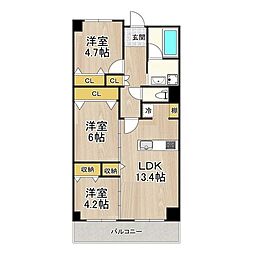 グランデパイース 3階/302