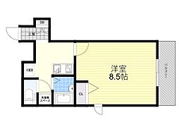 アクティス・センリ 1Kの間取図画像