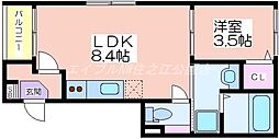 間取図画像 1LDK