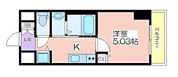 アーバンパーク住之江公園2 1Kの間取図画像