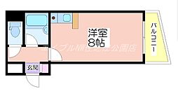シャトレーヌ北島 ワンルームの間取図画像