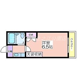 メゾンマルシェ 1Kの間取図画像