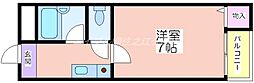 トルネード南住吉 ワンルームの間取図画像