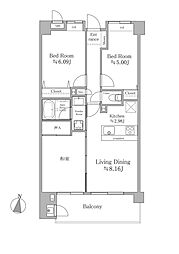 ガーデンシティ武蔵浦和 3LDKの間取図画像