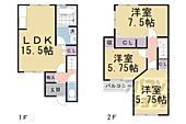 京都市伏見区久我西出町 2階建 築15年のイメージ