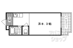 プルミエール 1Kの間取図画像