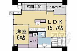 SHALIMARNISHIOJI 1LDKの間取図画像