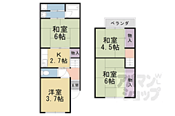 山科音羽貸家 4Kの間取り