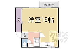 京阪石山坂本線 近江神宮前駅 徒歩11分の賃貸アパート 1階ワンルームの間取り