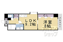 JR東海道・山陽本線 大津駅 徒歩10分の賃貸マンション 2階1LDKの間取り