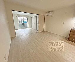 京阪本線 中書島駅 徒歩8分の賃貸アパート 1階1LDKのリビング/ダイニング